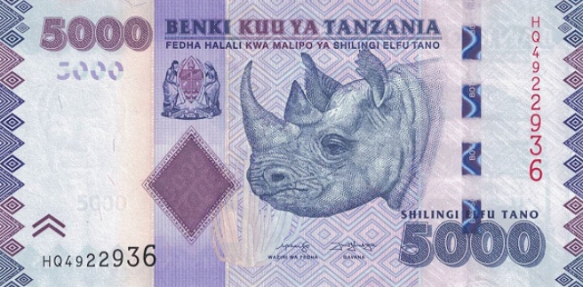 (612) ** PNew (PN43d) Tanzania - 5000 Shilingi (2025)